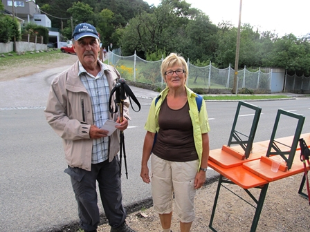 Franz Freder und Sylvia Morjan an der 2.K+L in Einde