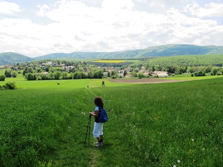 ...und vom Anstieg zu 'Rotes Kreuz' nach Siegenfeld