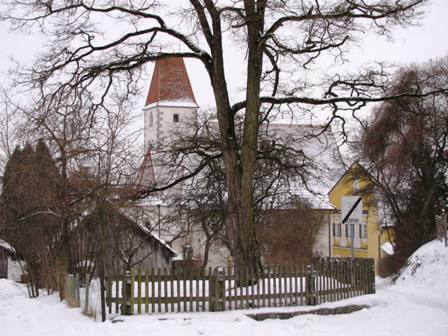 Die Kirche von Lasberg - das Ziel ist erreicht