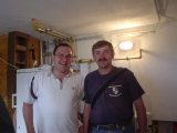 Obmann Gerhard Hold mit seinem Freund aus der Berufsschule