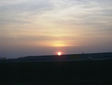 Sonnenuntergang auf der 13er Runde in Allhaming