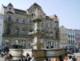 Blick auf den historischen Stadtplatz von Steyr