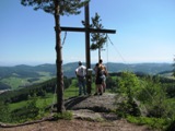 Die Wanderfreunde Rappottenstein beim Gipfelkreuz